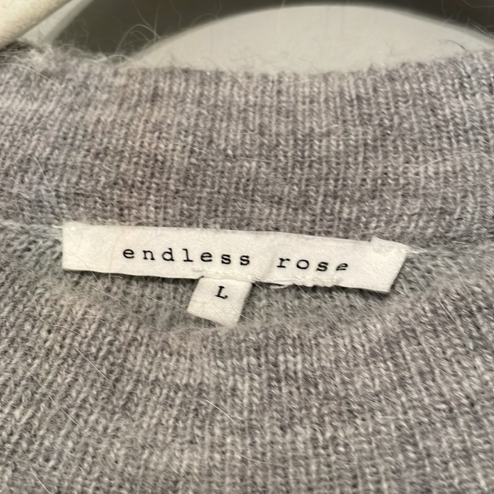 ENDLESS ROSE ANGORA SWEATER SIZE L - Picture 4 of 5